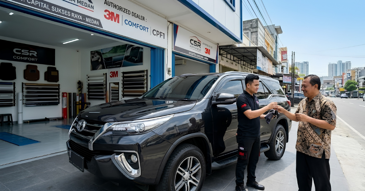 pasang kaca film mobil Medan