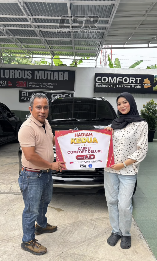Karpet Comfort dan Kaca Film 3M